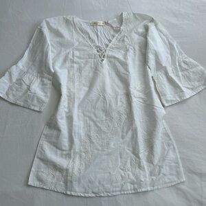 White beach cover up